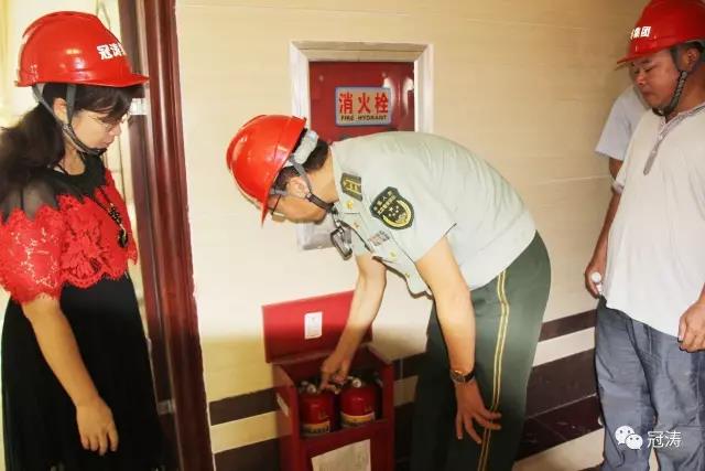 玉林市消防工程检查小组莅临公司检查工作